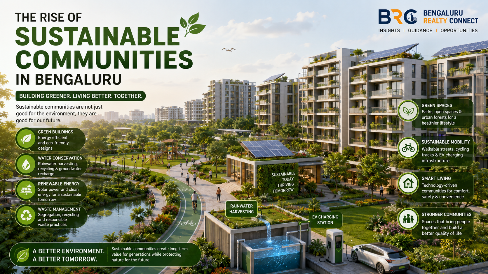 Sustainable Communities in Bengaluru: The Future of Green Real Estate & Smart Living | BRC
