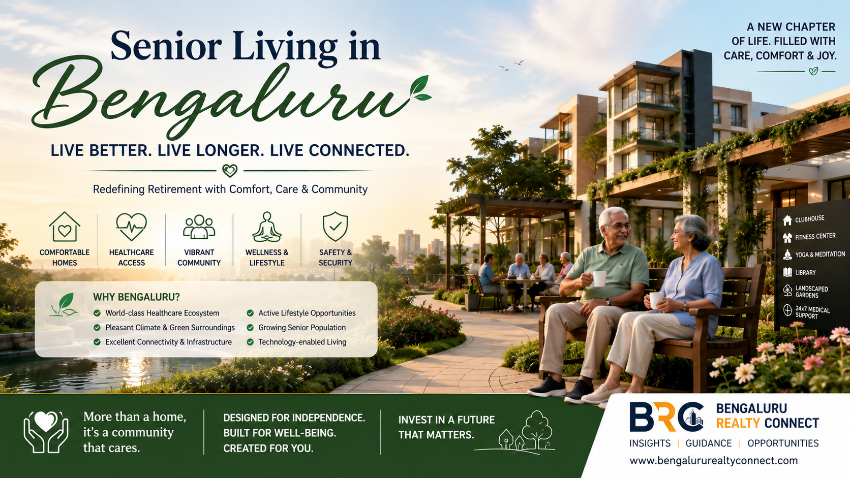 Senior Living in Bengaluru: Real Estate Investment Guide 2026 | BRC