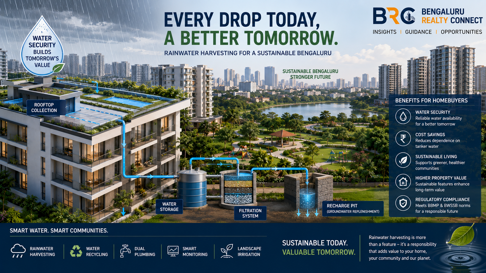 Rainwater Harvesting in Bengaluru: Impact on Real Estate & Sustainable Living | BRC