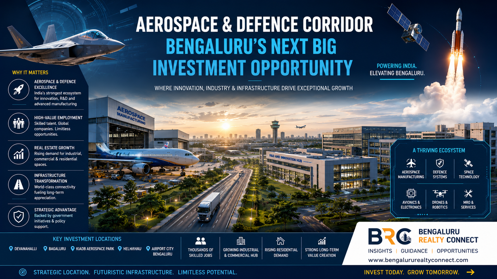 Aerospace & Defence Corridor in Bengaluru: Real Estate Investment Guide 2026 | BRC